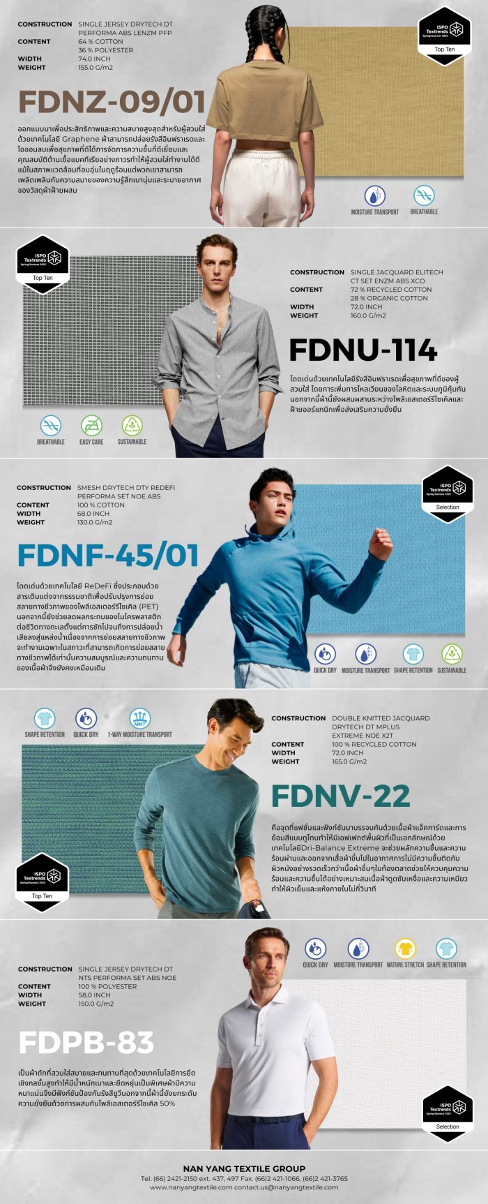 Spring Ispo ISPO Textrends Spring/Summer 2025 - NAN YANG TEXTILE GROUP