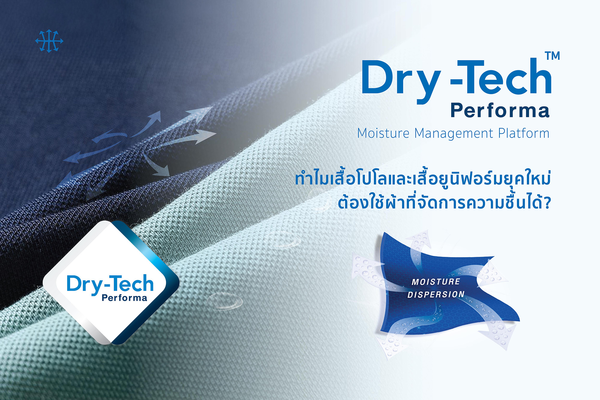 ทำไมเสื้อโปโลและเสื้อยูนิฟอร์มยุคใหม่ ต้องใช้ผ้าที่จัดการความชื้นได้?